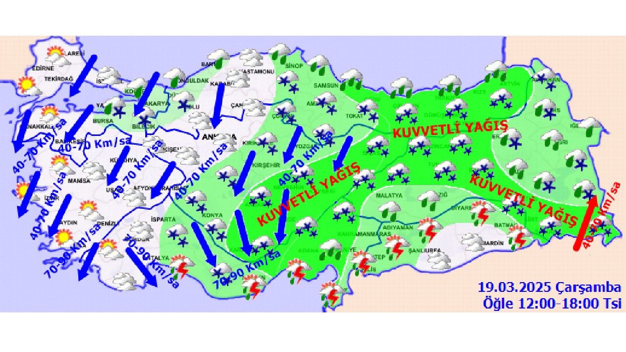 19 Mart 2025 Çarşamba Türkiye genelinde hava nasıl olacak? Başta İstanbul, Ankara ve İzmir olmak üzere il il beklenen sıcaklıklar... 4