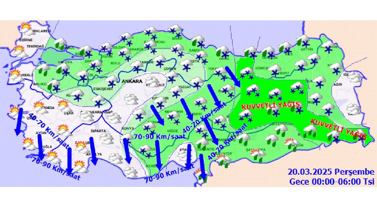20 Mart 2025 Meteoroloji'den uyarı üstüne uyarı! Yurt genelinde düşen hava sıcaklıklarına karşı önleminizi alın... 3