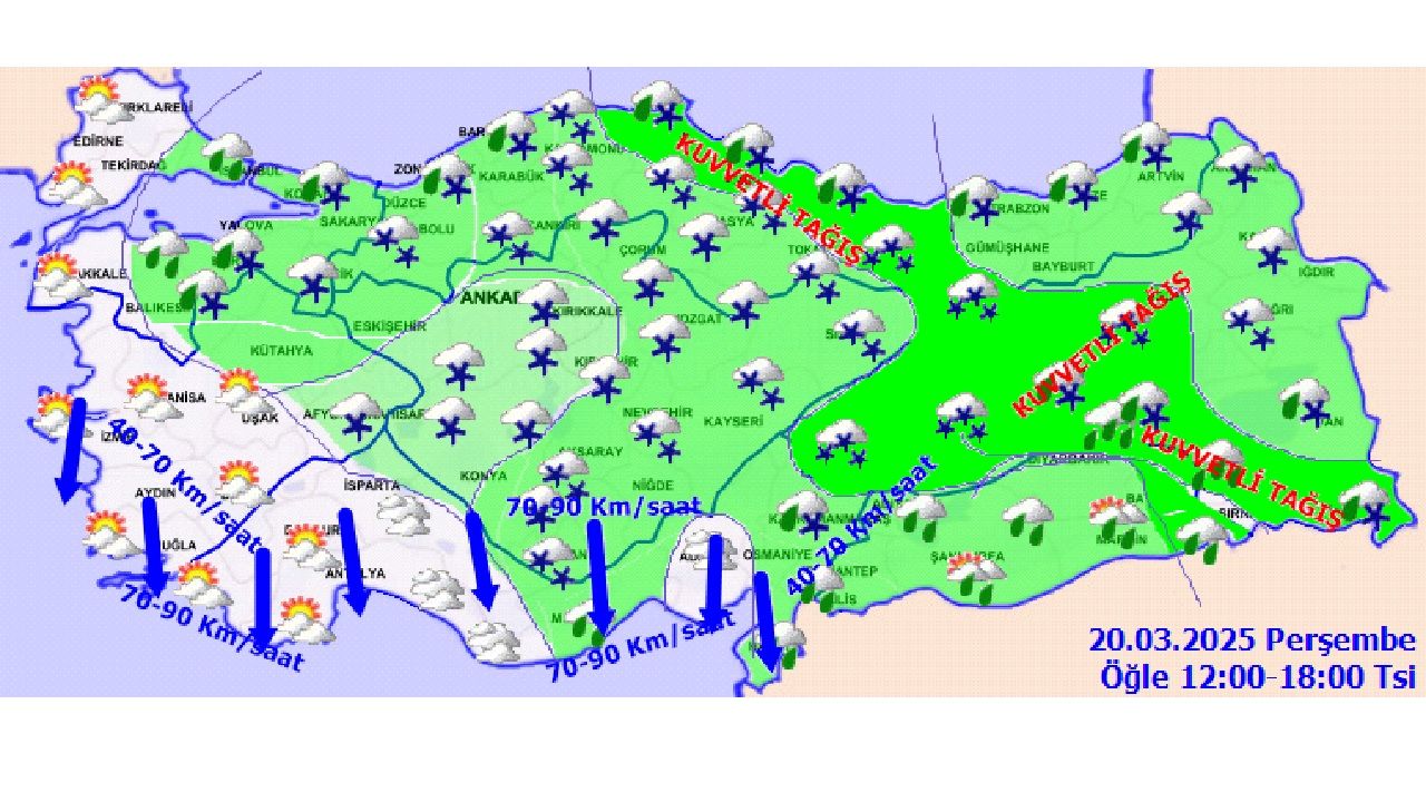 20 Mart 2025 Meteoroloji'den uyarı üstüne uyarı! Yurt genelinde düşen hava sıcaklıklarına karşı önleminizi alın... 4