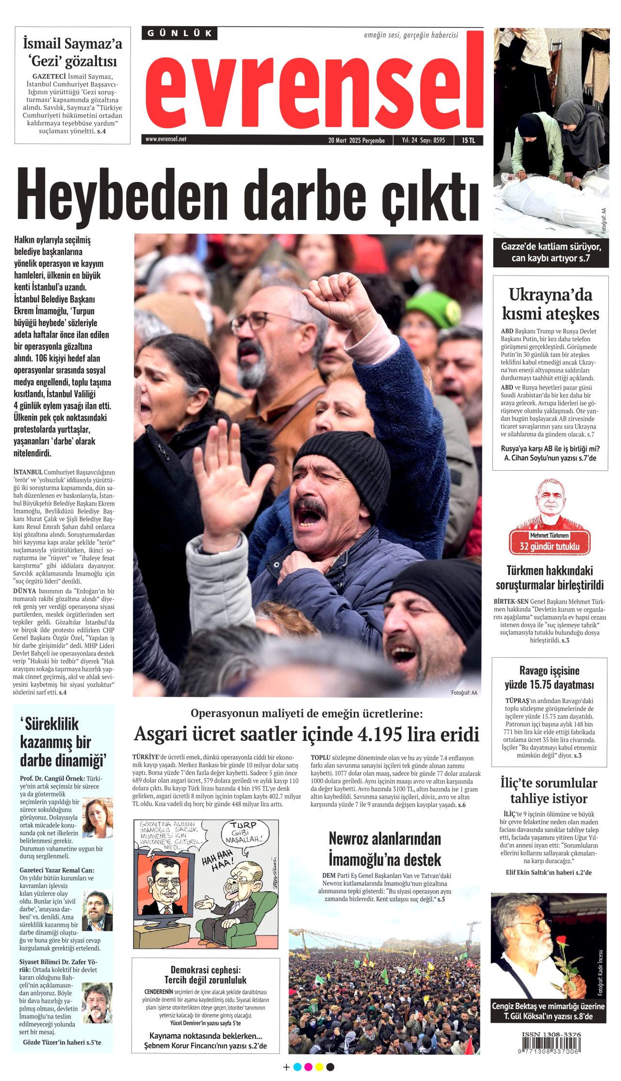 Ekrem İmamoğlu gözaltısı manşetlerde! Hangi gazete nasıl gördü? İşte 20 Mart Perşembe gazete manşetleri... 18