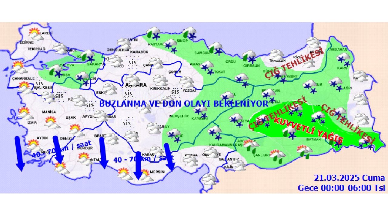 21 Mart 2025 Cuma yurt geneli hava durumu! Başta İstanbul, Ankara ve İzmir'de beklenen sıcaklıklar... 2