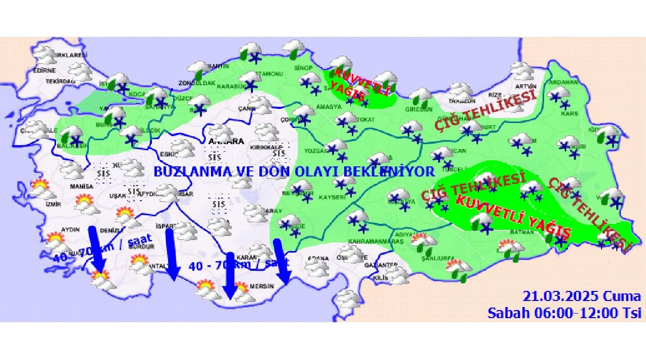 21 Mart 2025 Cuma yurt geneli hava durumu! Başta İstanbul, Ankara ve İzmir'de beklenen sıcaklıklar... 3