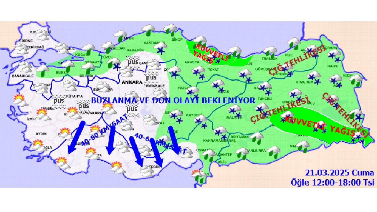 21 Mart 2025 Cuma yurt geneli hava durumu! Başta İstanbul, Ankara ve İzmir'de beklenen sıcaklıklar... 4