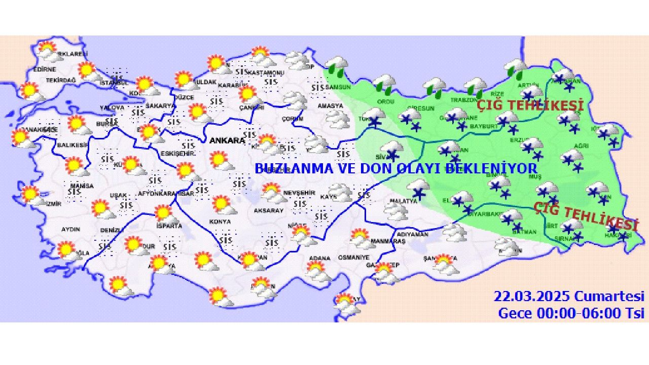 22 Mart 2025 Türkiye geneli hava durumu raporu yayınlandı! Yağış yurdu terk ediyor mu? 2