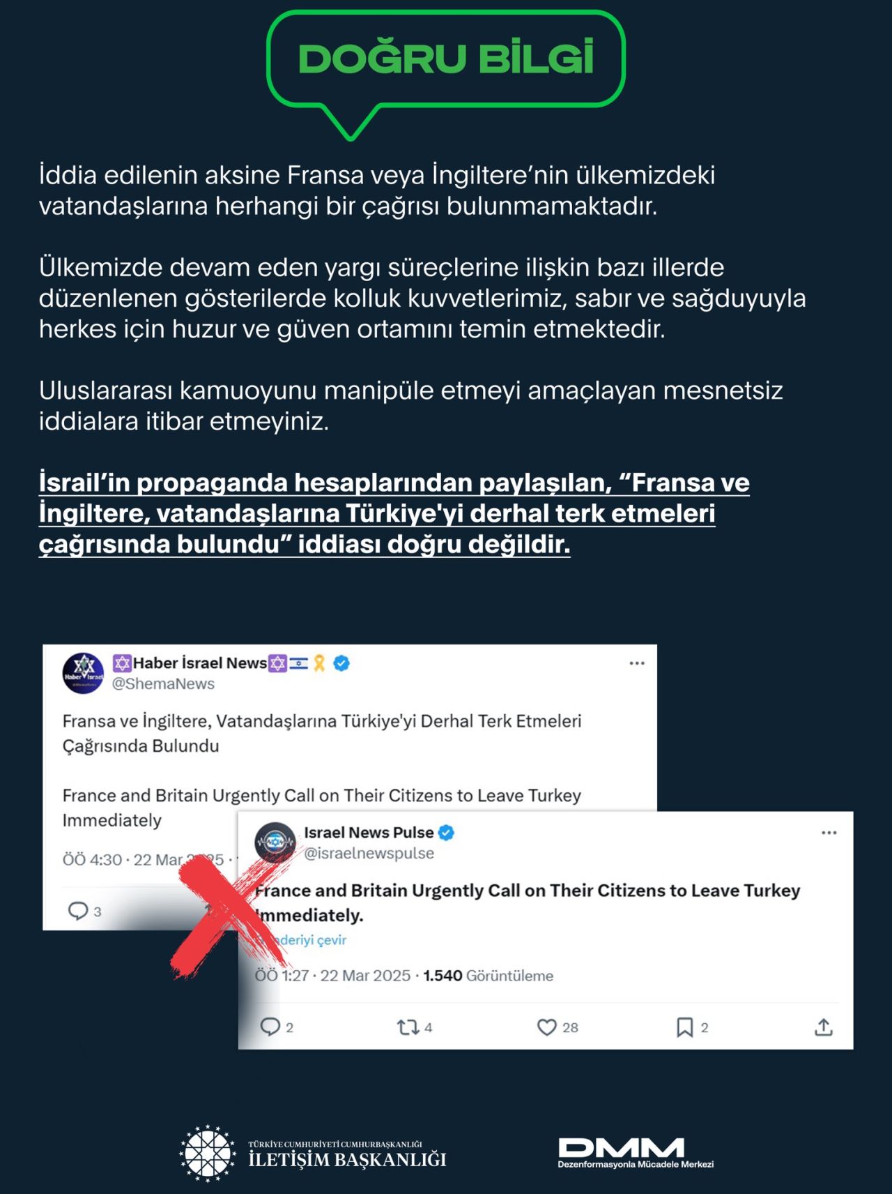 DMM'den yoğun mesai; son 24 saatte ortaya atılan asılsız iddialar tek haberde 3
