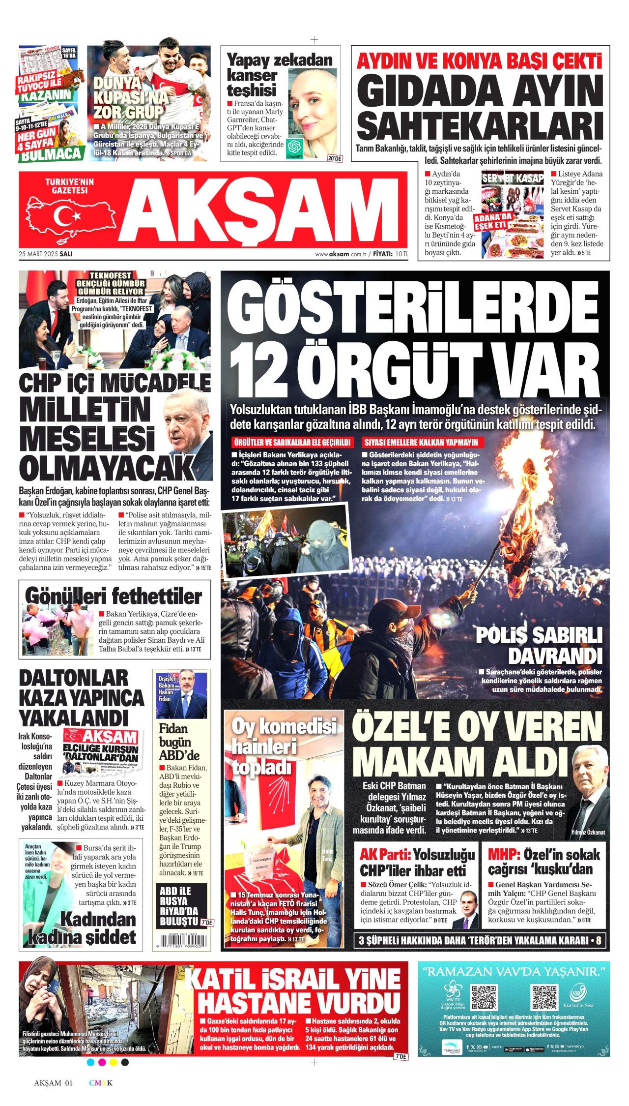 Piyasalar umursamadı! Kirli ellerin kaos senaryosu tutmadı! İşte 25 Mart Salı gazete manşetleri 5