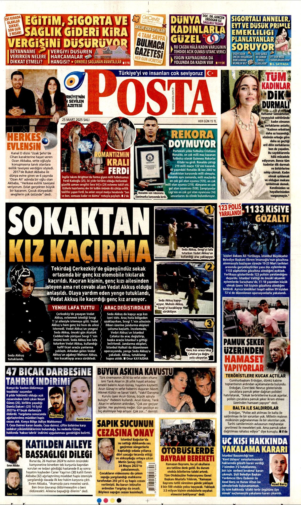 Piyasalar umursamadı! Kirli ellerin kaos senaryosu tutmadı! İşte 25 Mart Salı gazete manşetleri 16