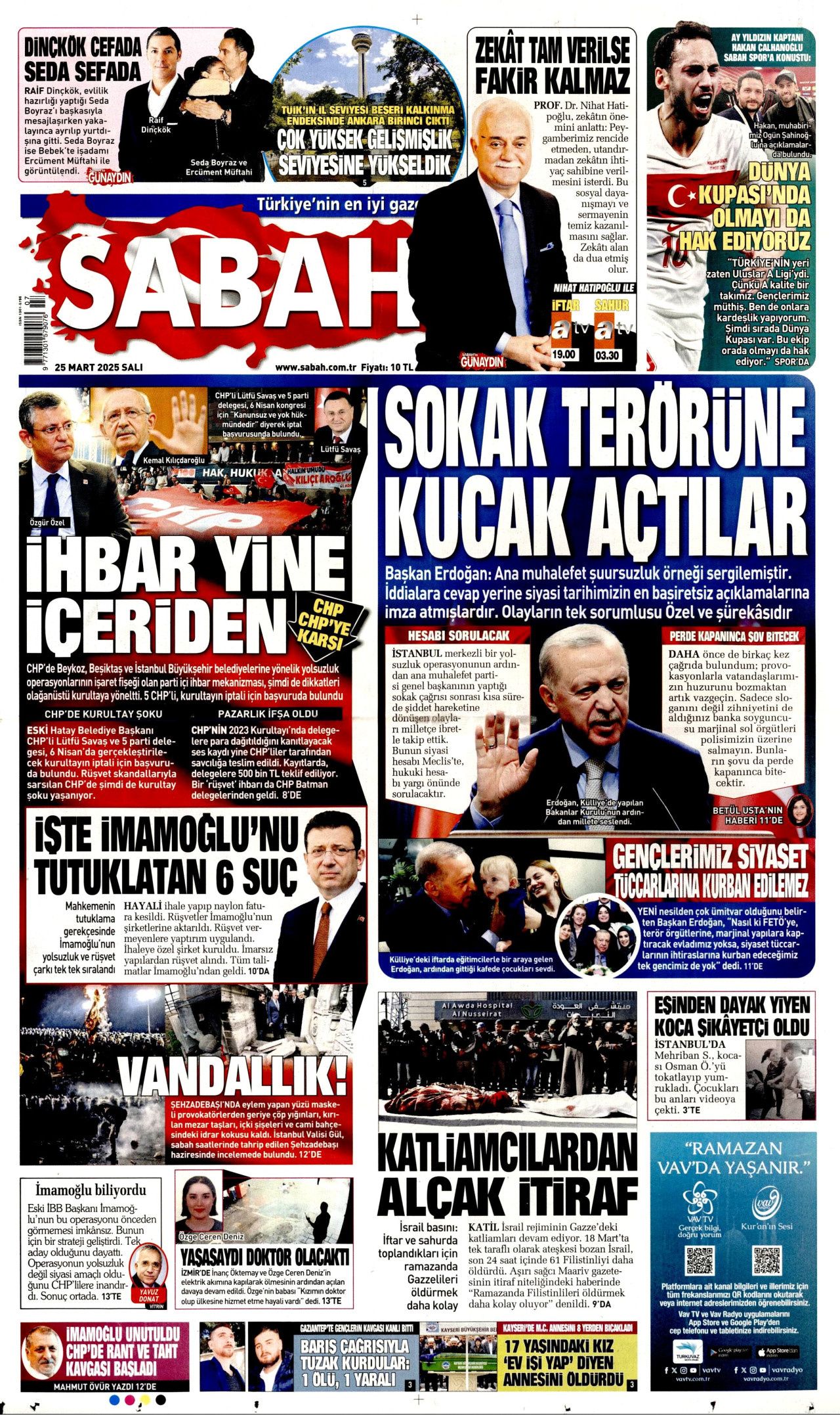 Piyasalar umursamadı! Kirli ellerin kaos senaryosu tutmadı! İşte 25 Mart Salı gazete manşetleri 3