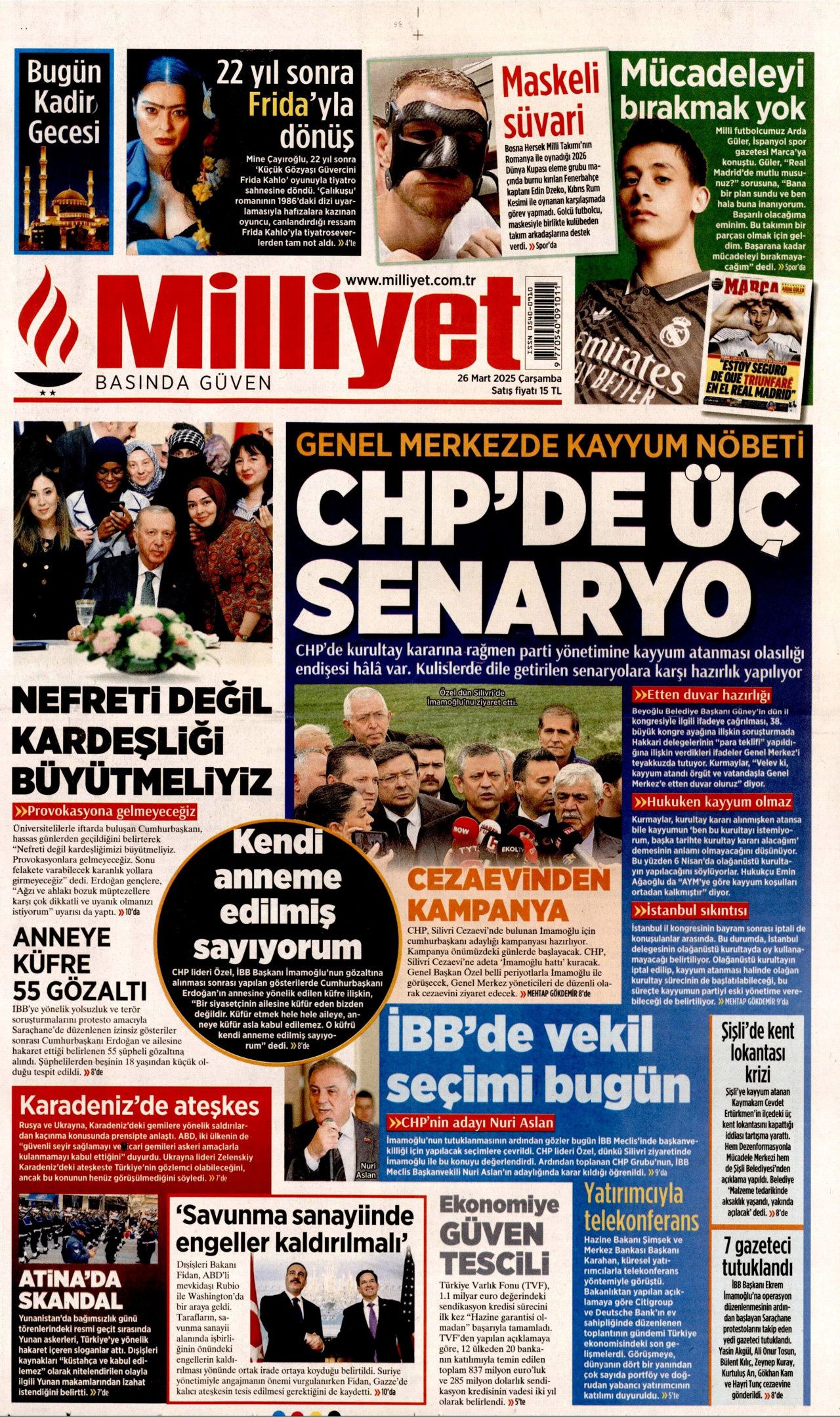 Nefret dalgası yayıyorlar! CHP'de 28 Şubat hortladı! 26 Mart Çarşamba gazete manşetleri 6