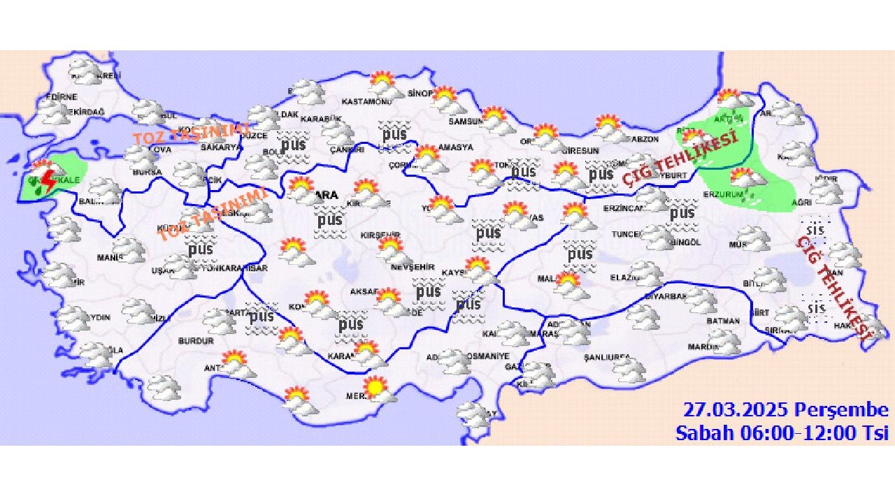 27 Mart 2025 Meteoroloji'den yurt geneli hava durumu tahmin raporu yayınlandı! 81 ilde hava nasıl olacak? 3