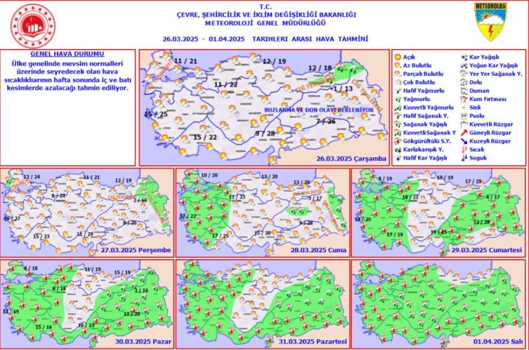 Bayramda hava nasıl olacak? Meteorolojiden kötü haber geldi! Birçok ilde yağış bekleniyor 17