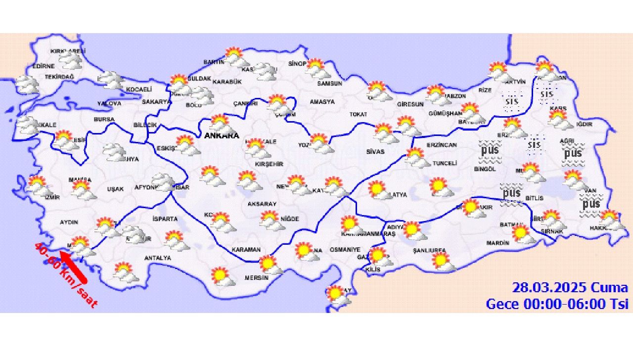 28 Mart Cuma yurt geneli hava tahmin raporu yayınlandı! İl il beklenen sıcaklıklar... 3