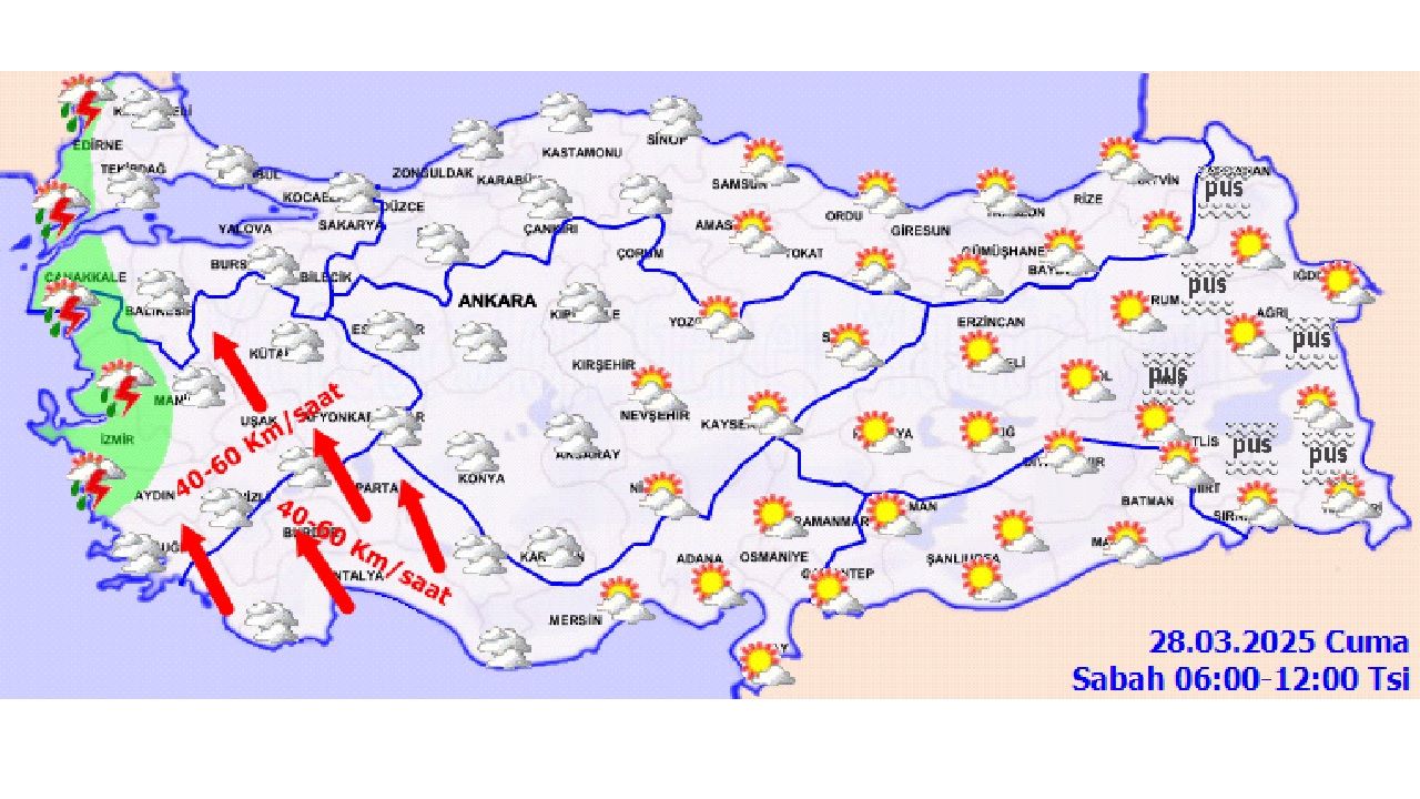 28 Mart Cuma yurt geneli hava tahmin raporu yayınlandı! İl il beklenen sıcaklıklar... 4
