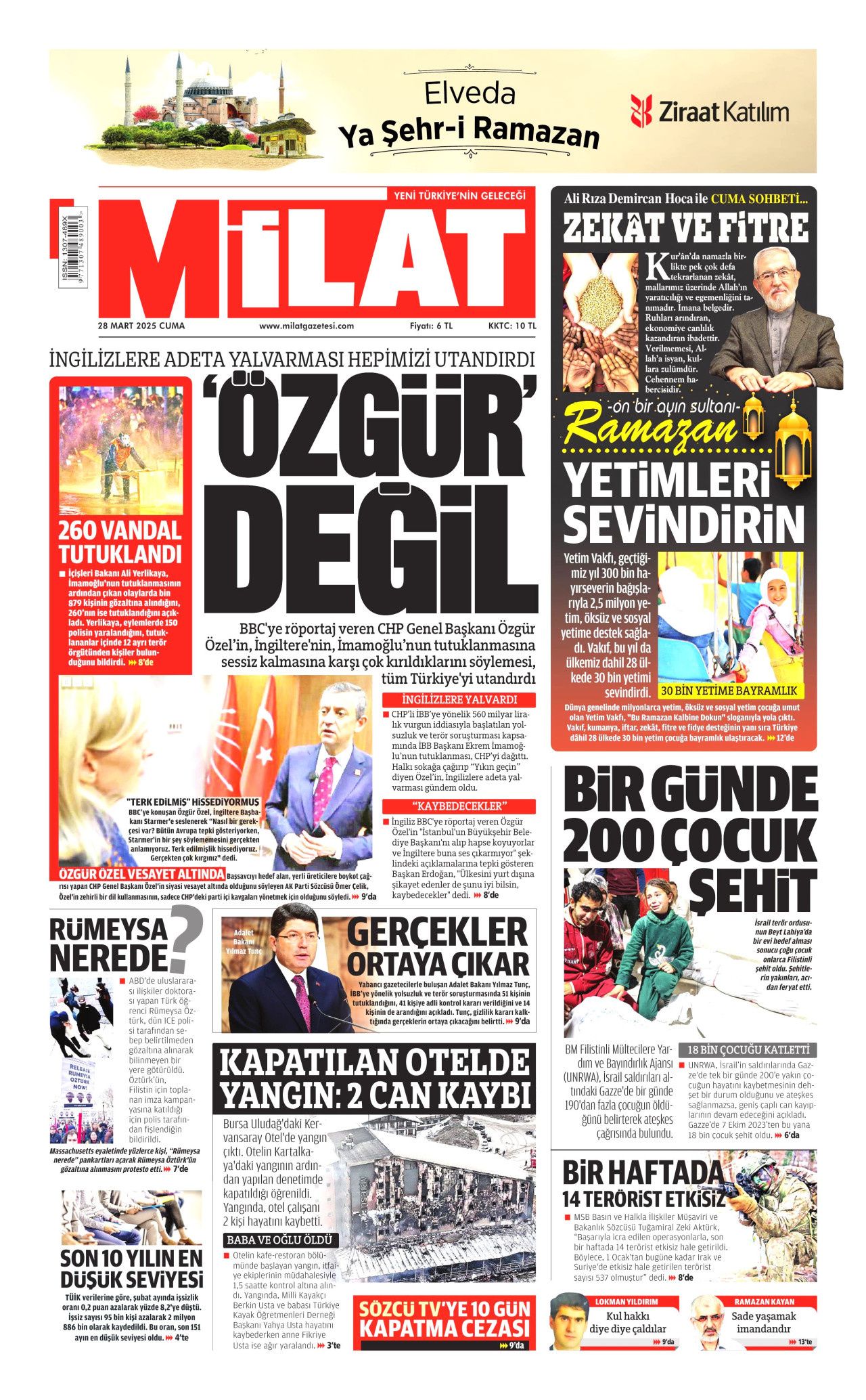 "Çatır çutur paraları indiriyorlar abi" Ferrari'sini 21 milyona satan işadamının telefon görüşmesinde şok detaylar... İşte günün gazete manşetleri... 19