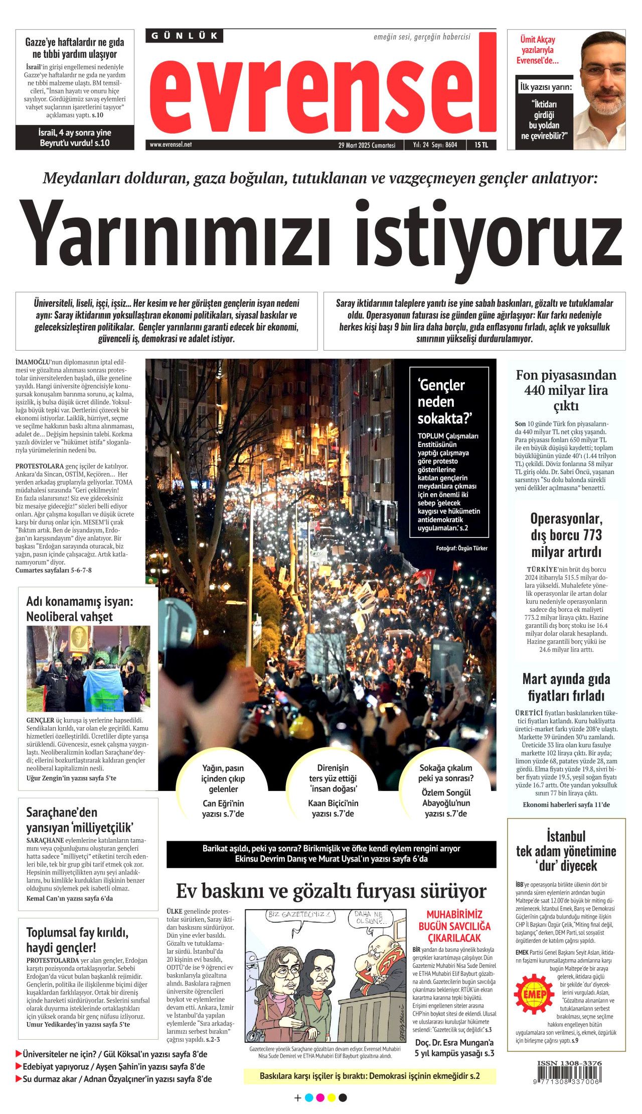 Su verdik almadılar! Rumlar su kesintisine başladı! KKTC'nin teklifini reddettiler... İşte 29 Mart Cumartesi gazete manşetleri 19