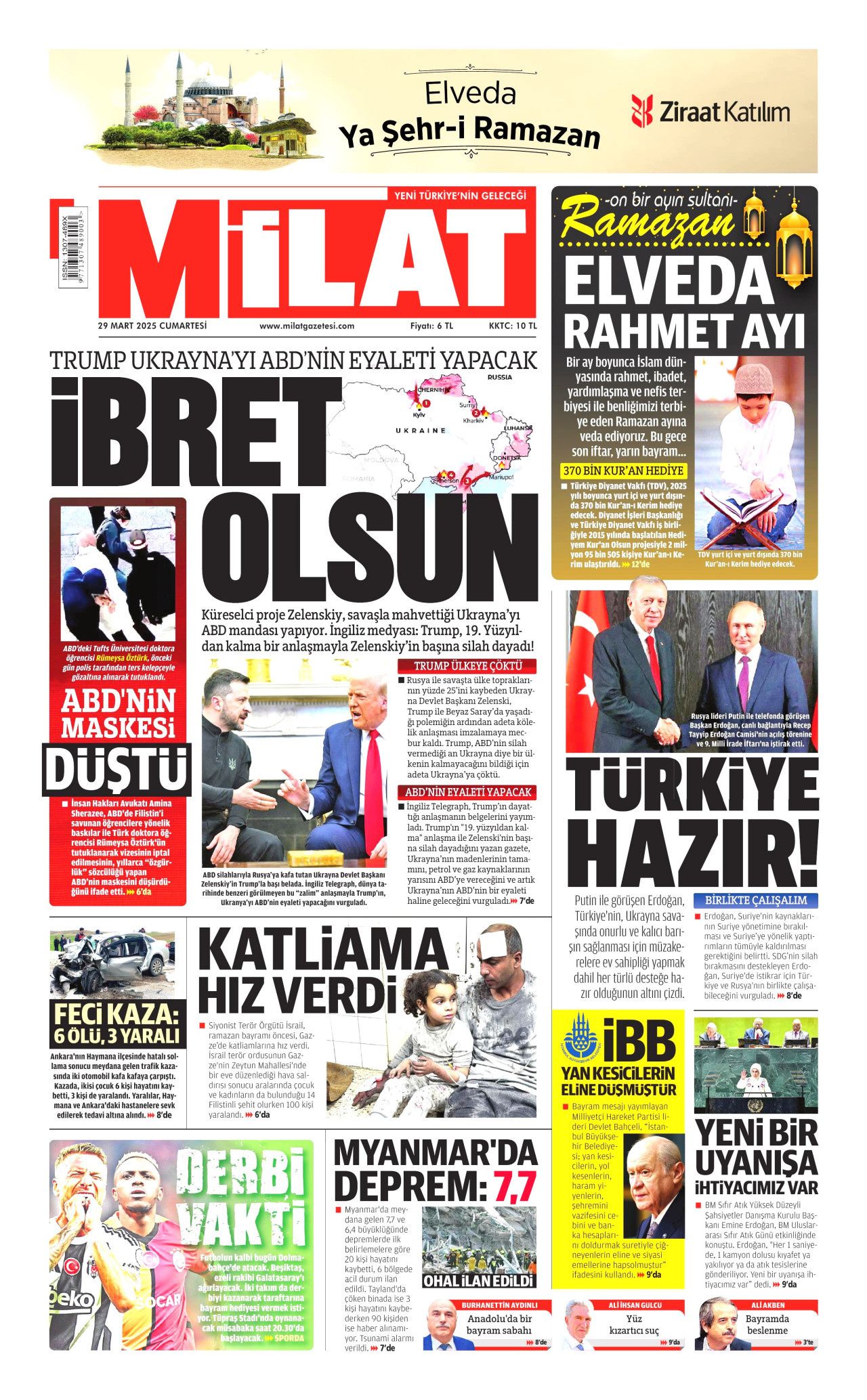 Su verdik almadılar! Rumlar su kesintisine başladı! KKTC'nin teklifini reddettiler... İşte 29 Mart Cumartesi gazete manşetleri 11
