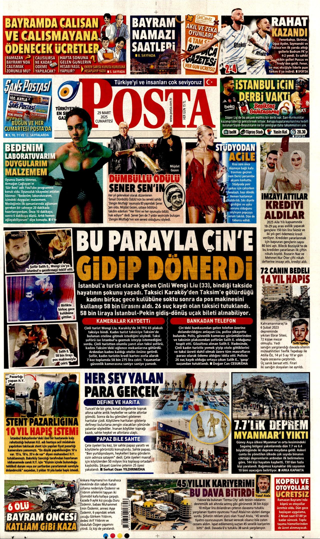 Su verdik almadılar! Rumlar su kesintisine başladı! KKTC'nin teklifini reddettiler... İşte 29 Mart Cumartesi gazete manşetleri 14