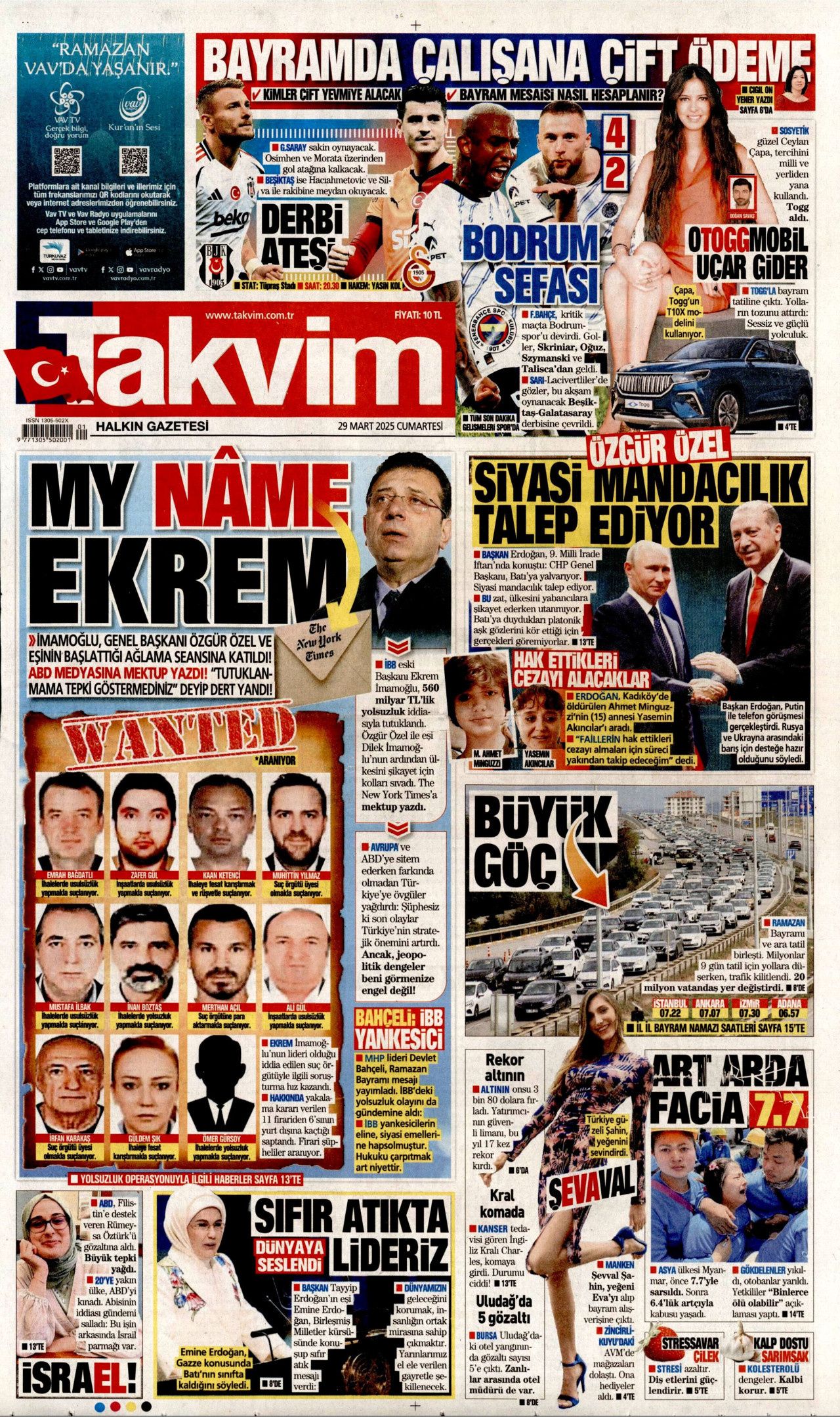 Su verdik almadılar! Rumlar su kesintisine başladı! KKTC'nin teklifini reddettiler... İşte 29 Mart Cumartesi gazete manşetleri 20