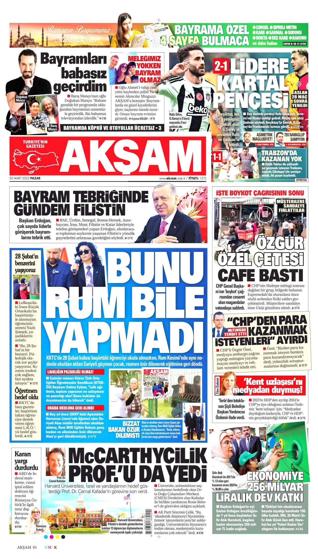 ABD, McCarthy dönemini aratmıyor! Yeni dönem cadı avı! İşte 30 Mart Pazartesi gazete manşetleri... 8