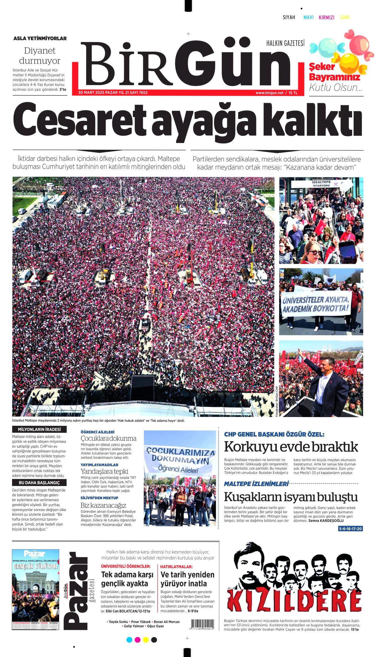 ABD, McCarthy dönemini aratmıyor! Yeni dönem cadı avı! İşte 30 Mart Pazartesi gazete manşetleri... 15