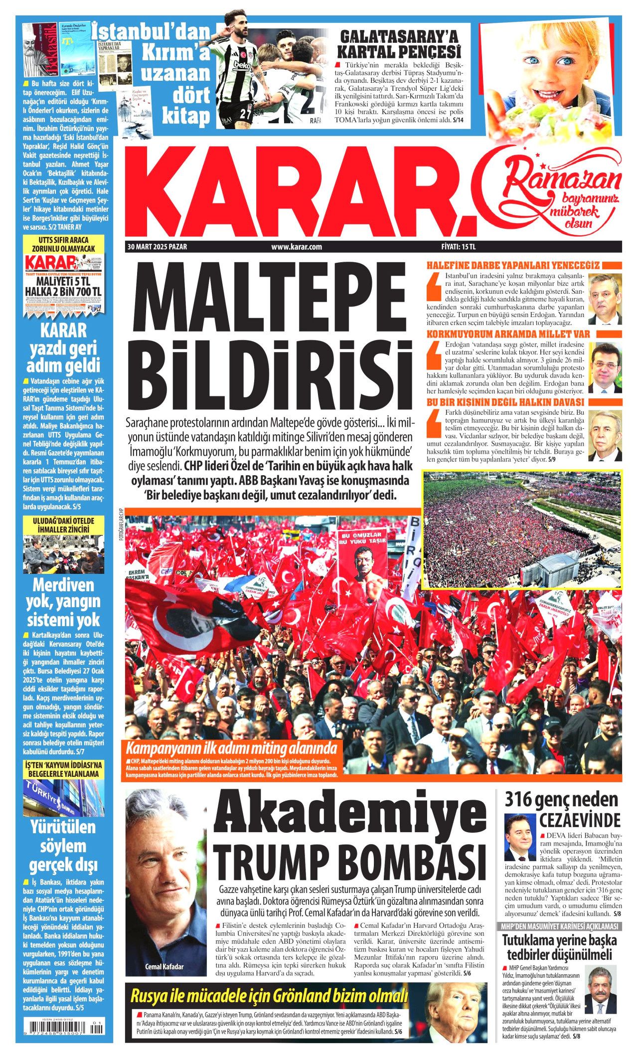ABD, McCarthy dönemini aratmıyor! Yeni dönem cadı avı! İşte 30 Mart Pazartesi gazete manşetleri... 9