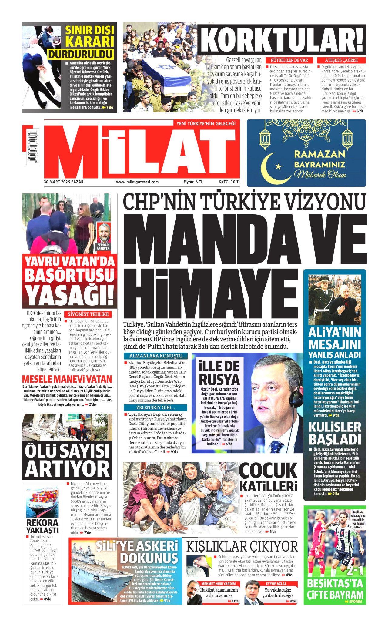 ABD, McCarthy dönemini aratmıyor! Yeni dönem cadı avı! İşte 30 Mart Pazartesi gazete manşetleri... 18