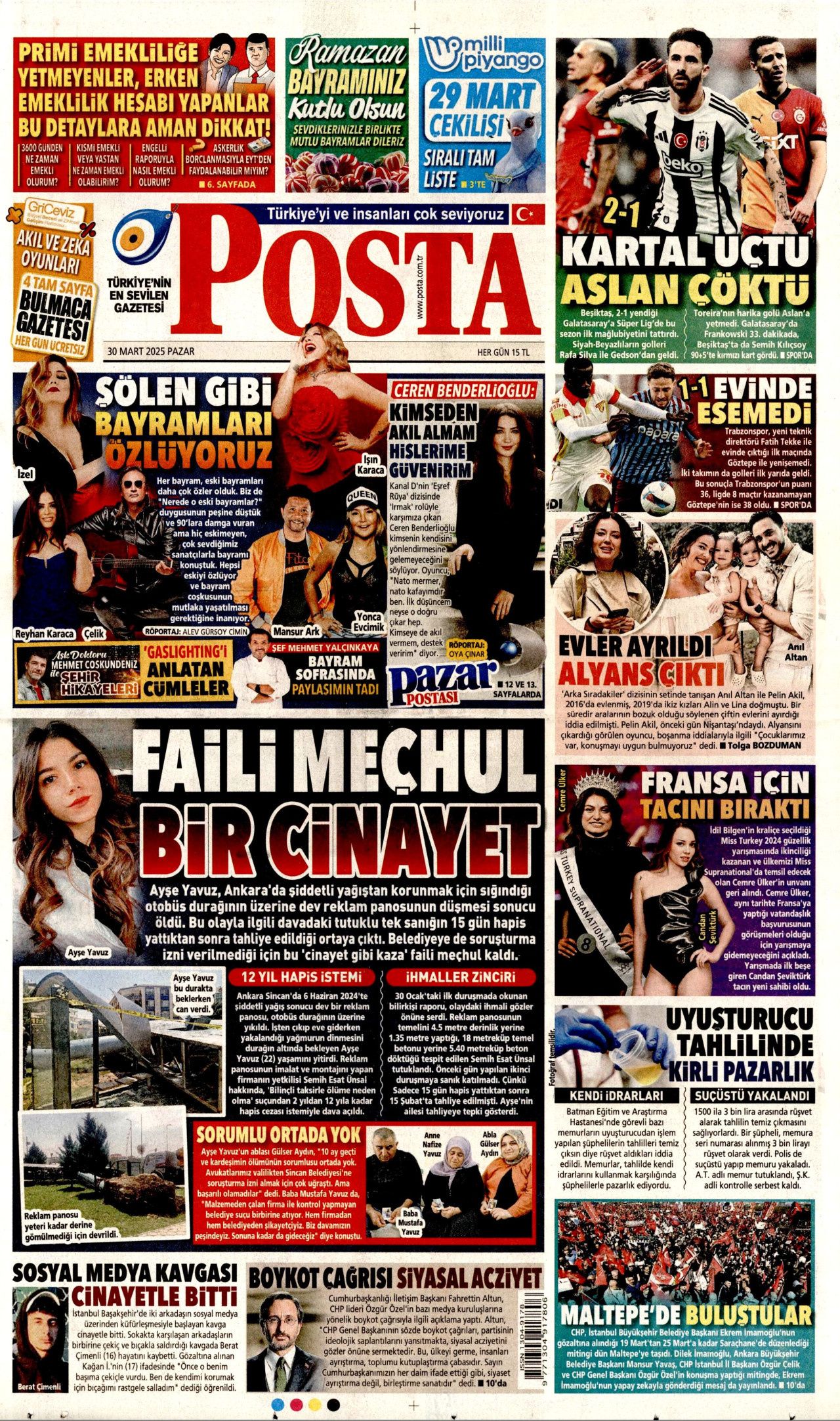 ABD, McCarthy dönemini aratmıyor! Yeni dönem cadı avı! İşte 30 Mart Pazartesi gazete manşetleri... 11