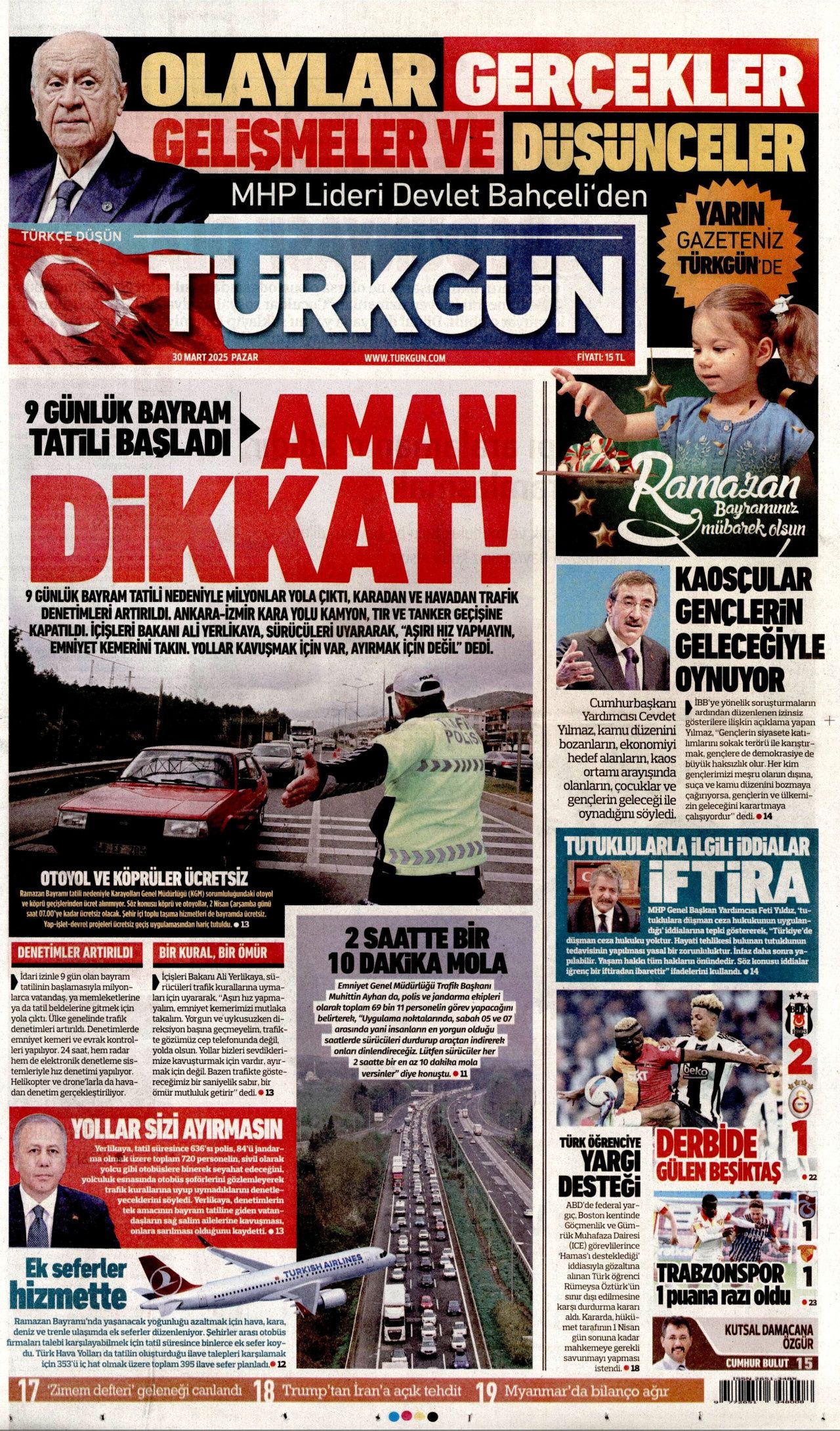 ABD, McCarthy dönemini aratmıyor! Yeni dönem cadı avı! İşte 30 Mart Pazartesi gazete manşetleri... 12