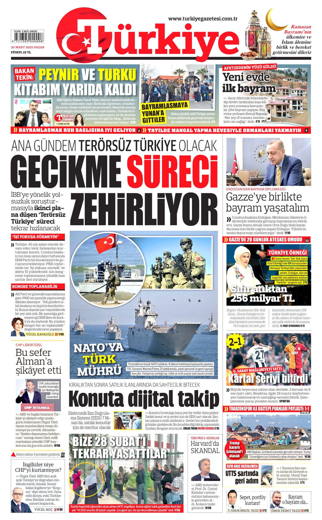 ABD, McCarthy dönemini aratmıyor! Yeni dönem cadı avı! İşte 30 Mart Pazartesi gazete manşetleri... 7