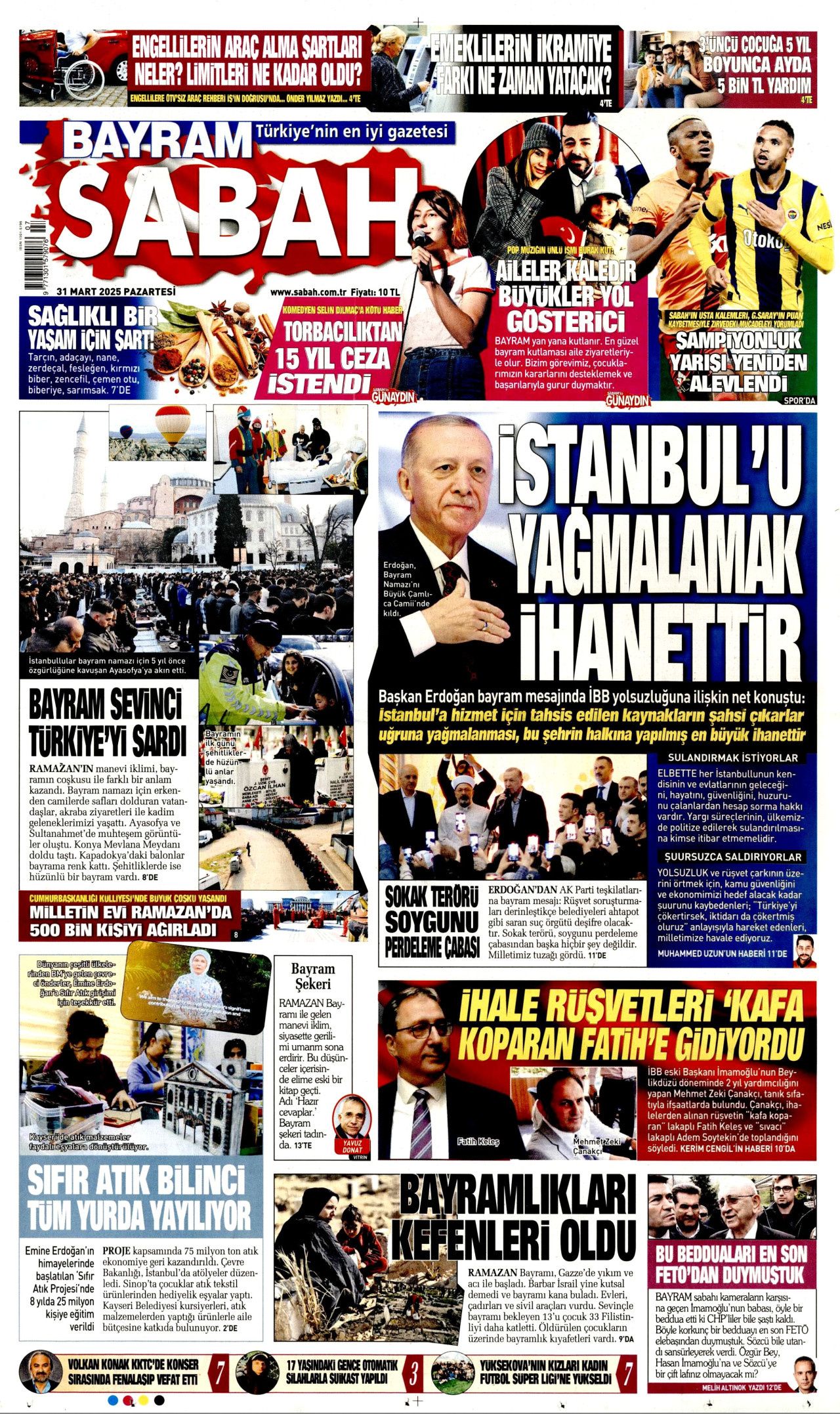 İntihar eden veznedarın eşi haykırdı! "Ahımız tuttu! Eşimin intiharından İmamoğlu sorumlu" 31 Mart Pazartesi gazete manşetleri 2