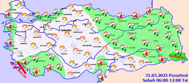 Meteoroloji uyarı üstüne uyarı verdi! Bol yağışlı bir güne hazırlıklı olun! İşte saat saat Türkiye geneli hava durumu.... 4