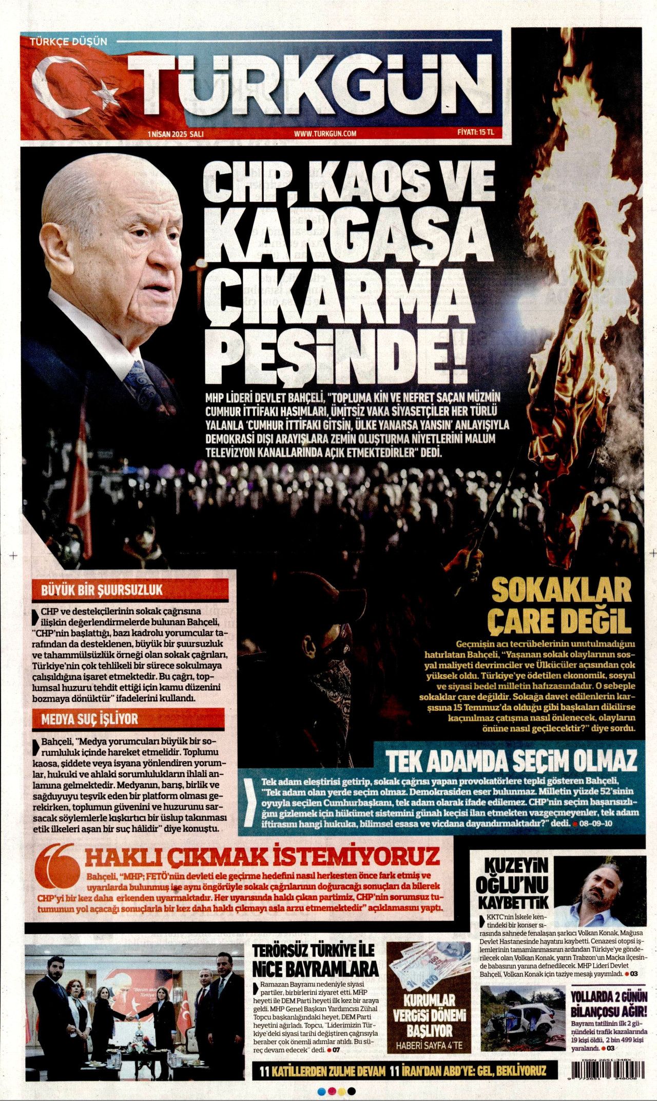 Macron'un rakibi Le Pen'e yolsuzluktan seçim yasağı! İşte 1 Nisan Salı gazete manşetleri... 9