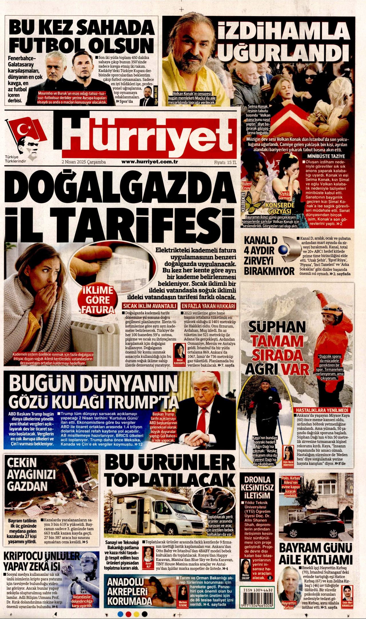 Katil İsrail, 10 günde 322 çocuk katletti! İşte 2 Nisan Çarşamba gazete manşetleri... 1