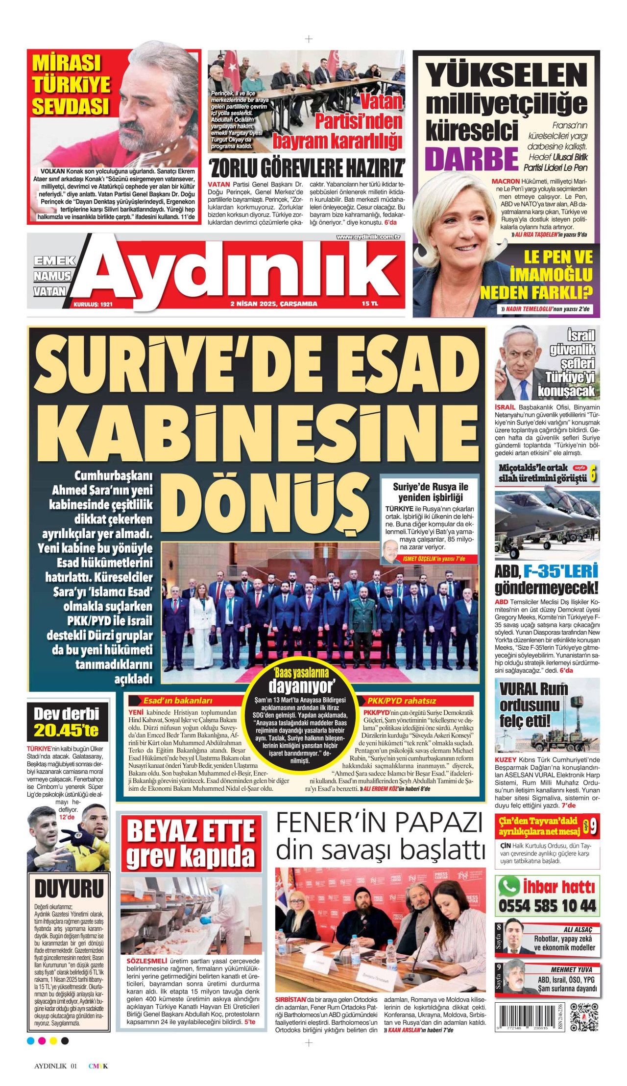 Katil İsrail, 10 günde 322 çocuk katletti! İşte 2 Nisan Çarşamba gazete manşetleri... 13