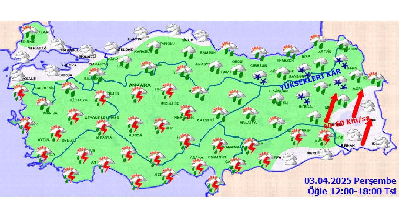 3 Nisan 2025 yurt geneli hava durumu yayınlandı! Başta Ankara, İzmir ve İstanbul'da beklenen sıcaklıklar... 6