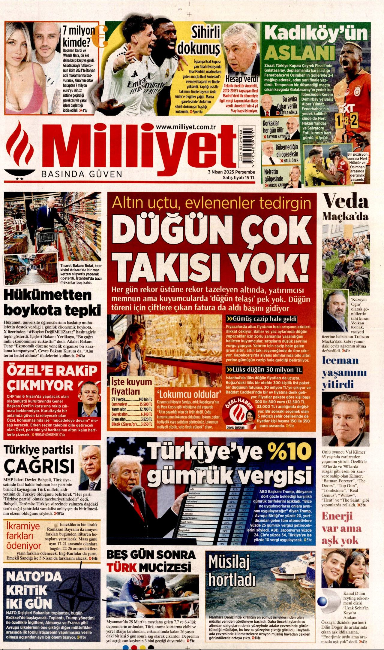 Vatandaş ihanet tuzağına düşmedi! Ticaretin kalbinde adım atacak yer kalmadı... Günün gazete manşetleri! 7