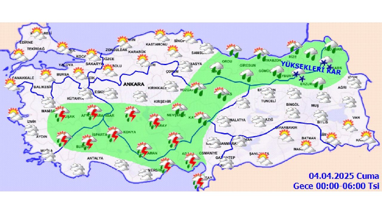 Meteoroloji 4 Nisan 2025 Türkiye geneli hava durumu raporunu yayınladı! Sıcaklıklar yeniden artıyor... 5