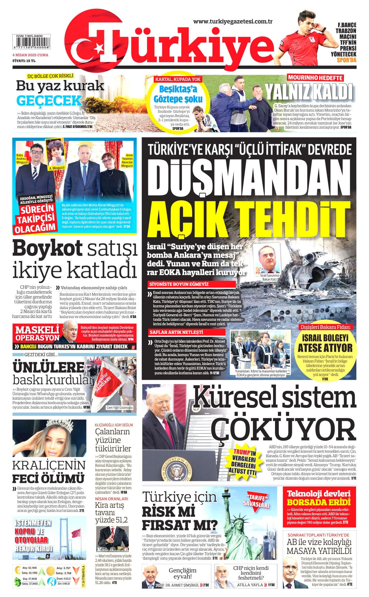 Dünya ticaret savaşları başladı! Türkiye'yi nasıl etkiler? Günün gazete manşetleri... 8