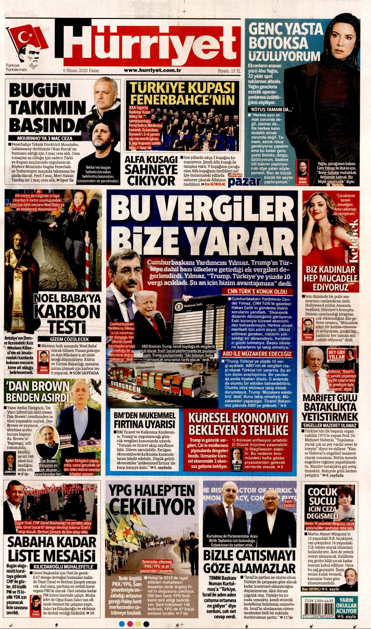 Martta gömüldü, Temmuzda dirildi! İstanbul'da film gibi olay... 6 Nisan Pazar gazete manşetleri 2