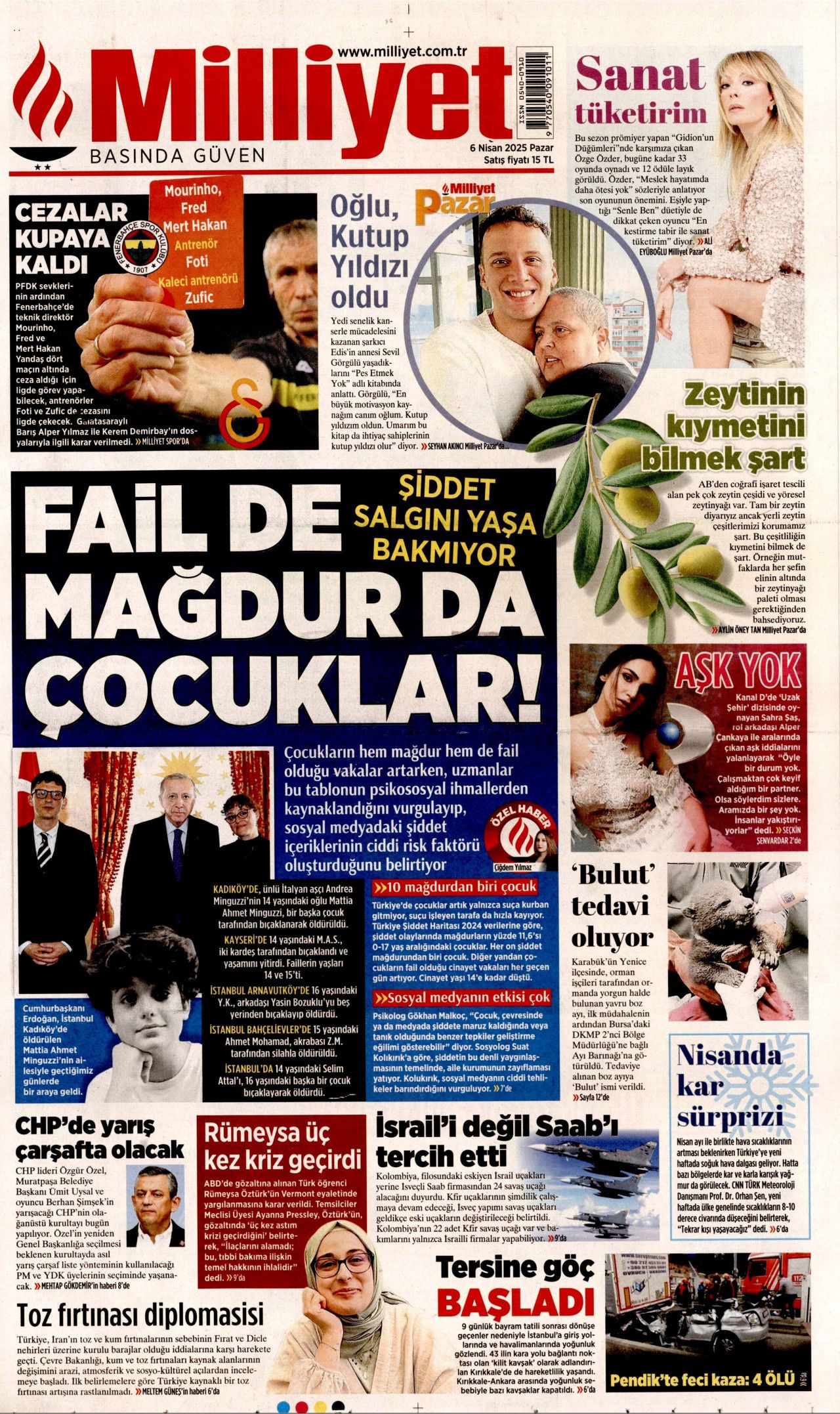 Martta gömüldü, Temmuzda dirildi! İstanbul'da film gibi olay... 6 Nisan Pazar gazete manşetleri 7