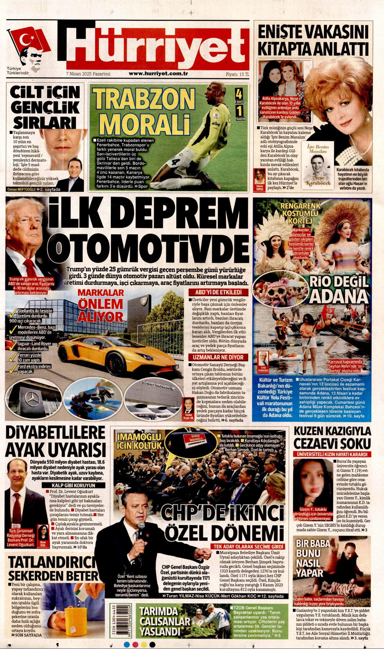 İlk deprem otomotivde! Markalar araç fiyatlarını artırmaya başladı...Bugünün gazete manşetleri 1