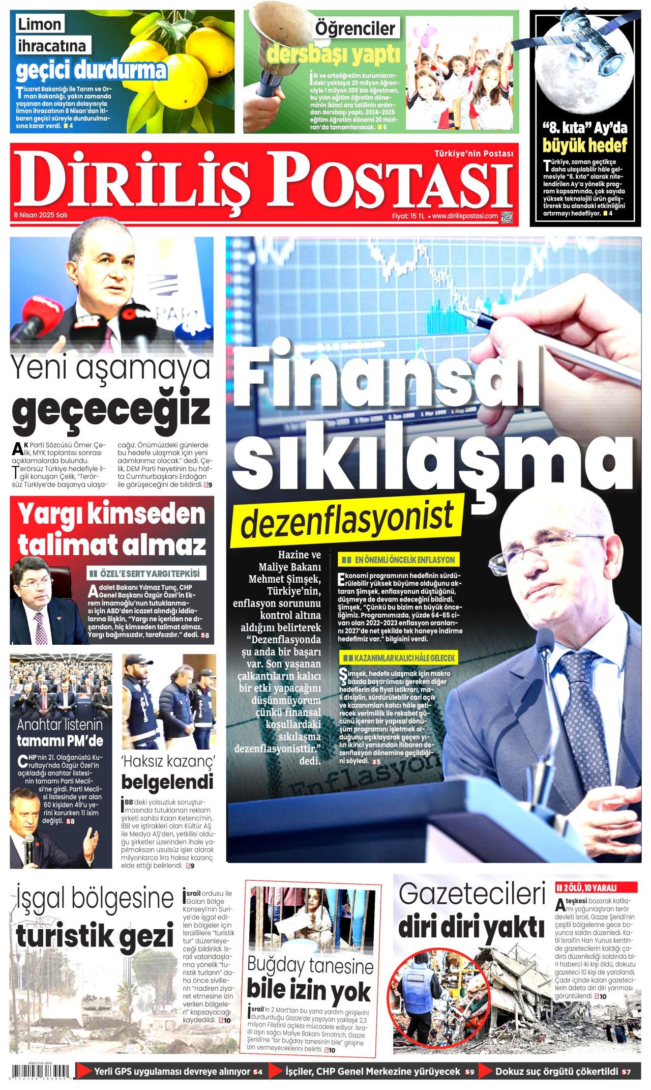 Trump'ın vergi savaşı piyasaları altüst etti! Küresel yangın başladı... Bugünün gazete manşetleri 17
