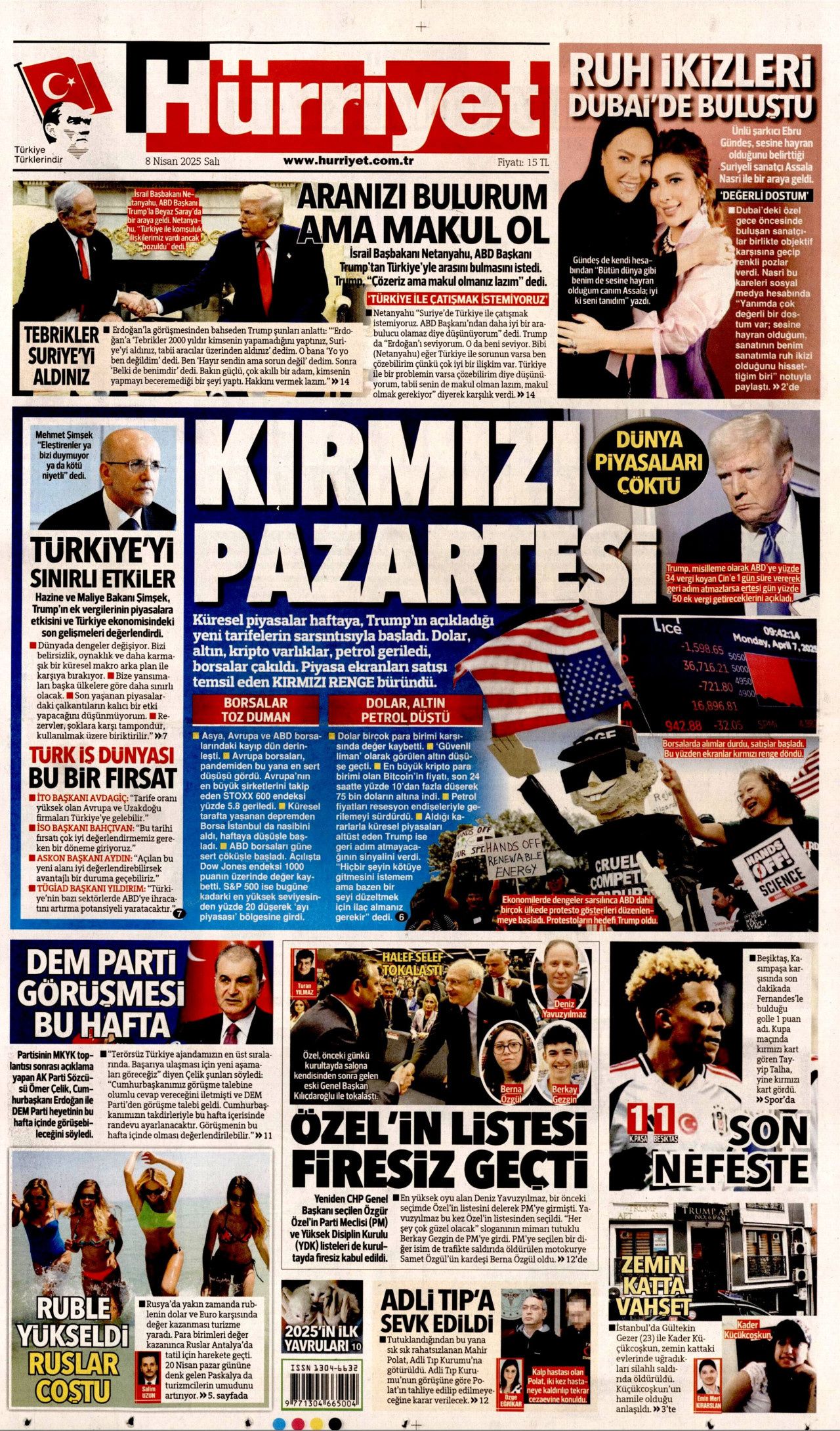 Trump'ın vergi savaşı piyasaları altüst etti! Küresel yangın başladı... Bugünün gazete manşetleri 1