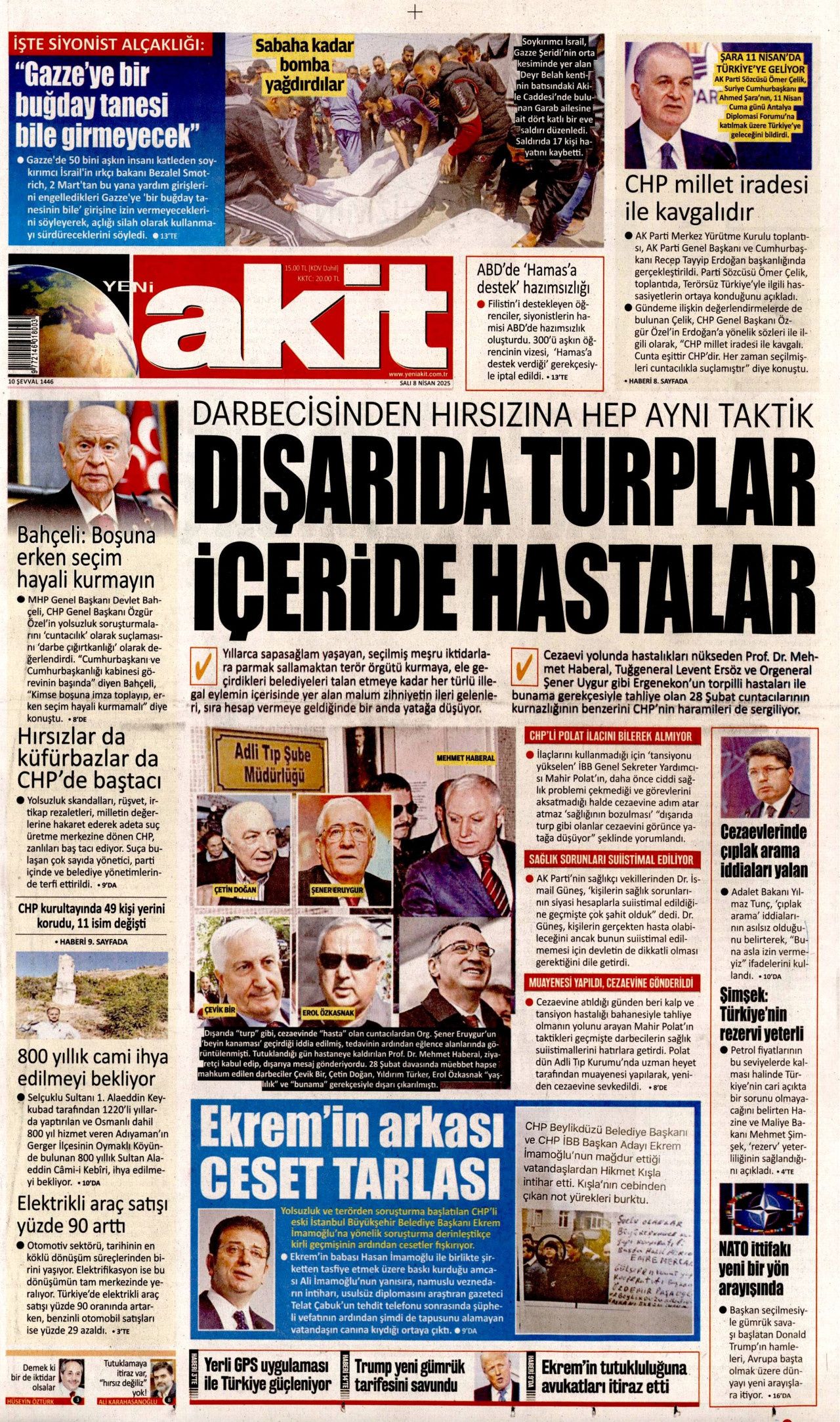 Trump'ın vergi savaşı piyasaları altüst etti! Küresel yangın başladı... Bugünün gazete manşetleri 10