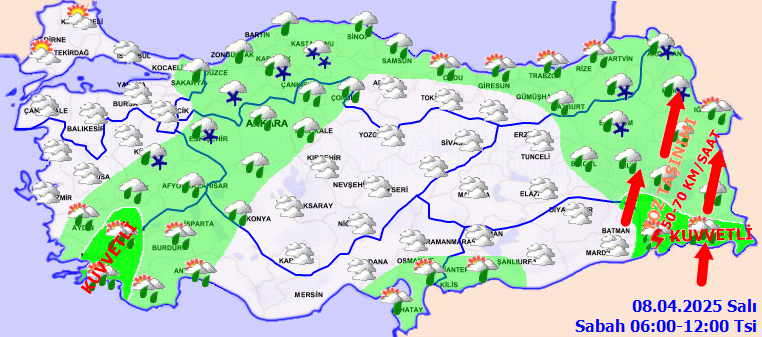 Baharı beklerken kış geri geldi: Kar ve fırtına etkili olacak! Letonya'dan geliyor: 40 ili etkisi altına alacak... 4