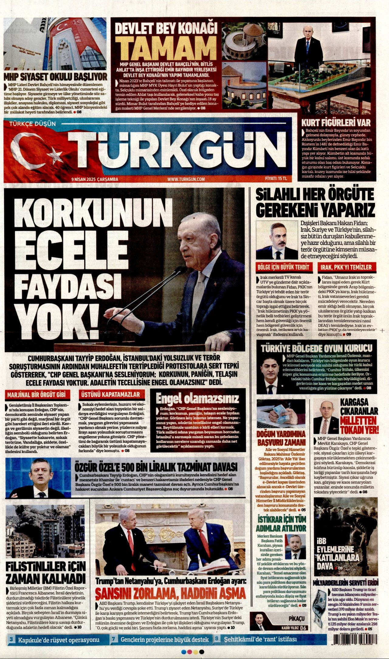Netanyahu'ya ABD'de soğuk duş! İsrail gazeteleri yerden yere vurdu: Türkiye'yi şikayete geldi, Erdoğan övgüsü dinledi! 9