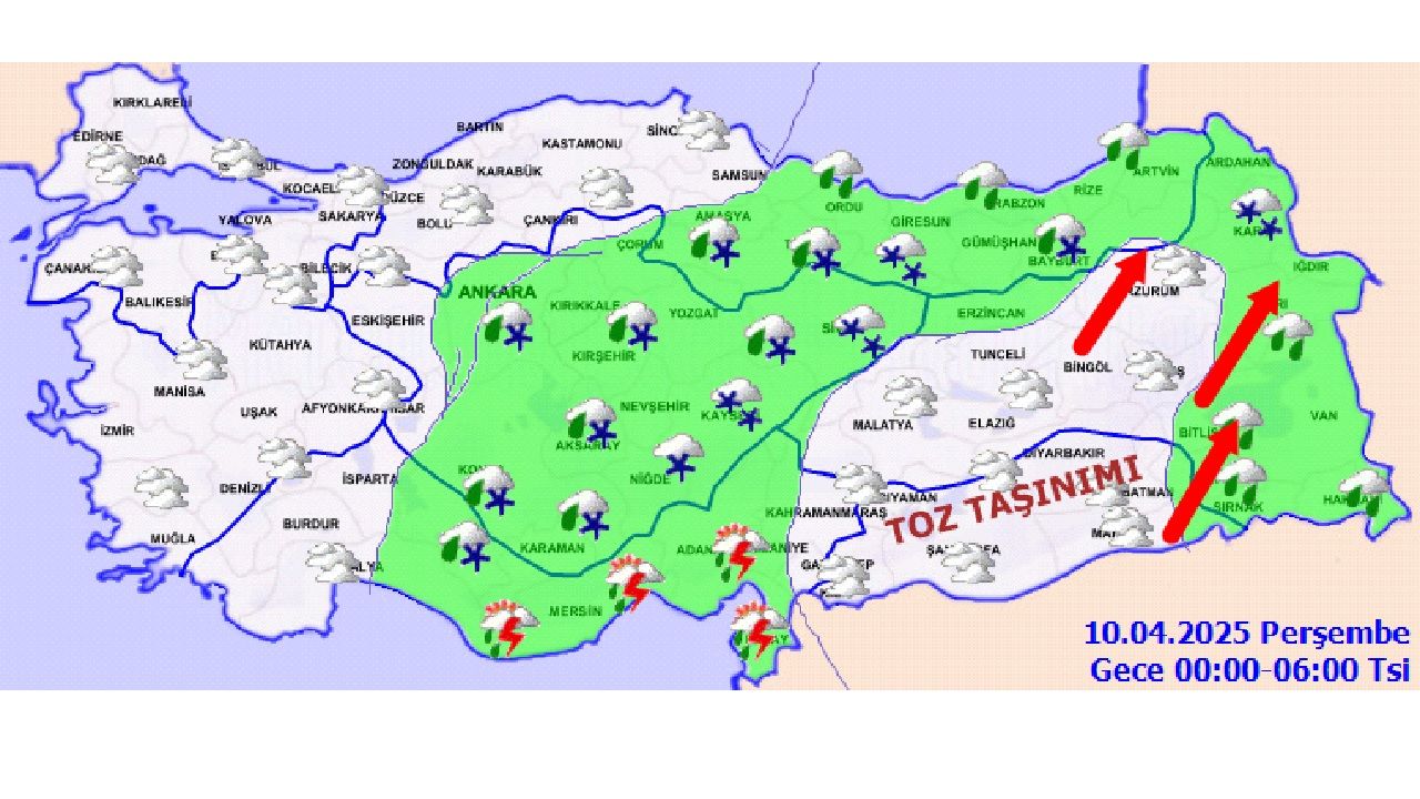 10 Nisan 2025 Perşembe yurt geneli hava durumu raporu yayınlandı! Hangi kentlerde yağış bekleniyor? 2