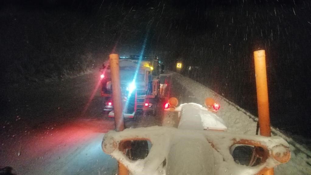Antalya-Konya karayolunda kar yağışı! Kalınlık 10 santimetreye ulaştı 1