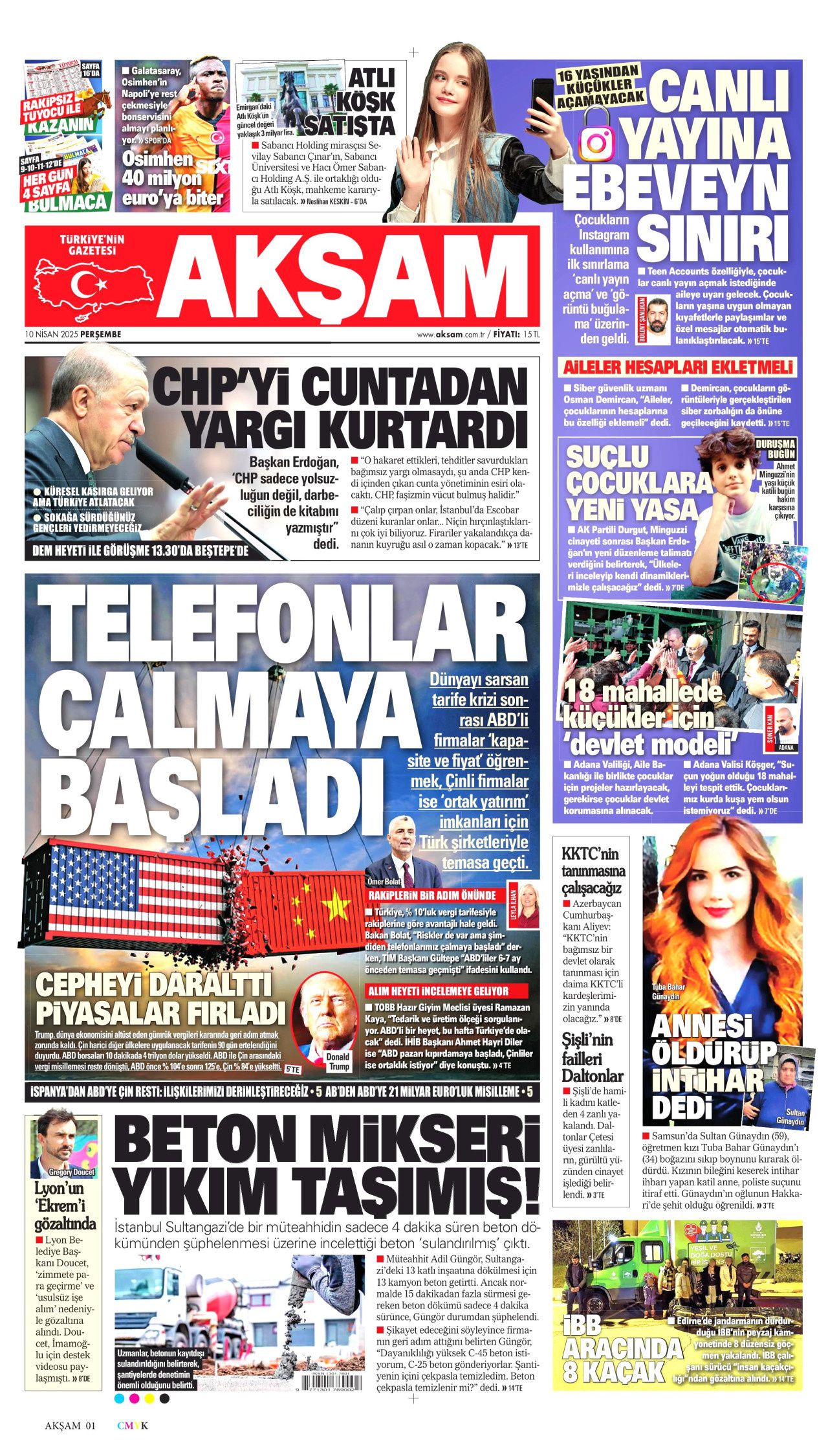 Ayrıcalıklı bu kişiler kim? Grand Kartalkaya faciasında korkunç iddia! 10 Nisan Perşembe gazete manşetleri 10
