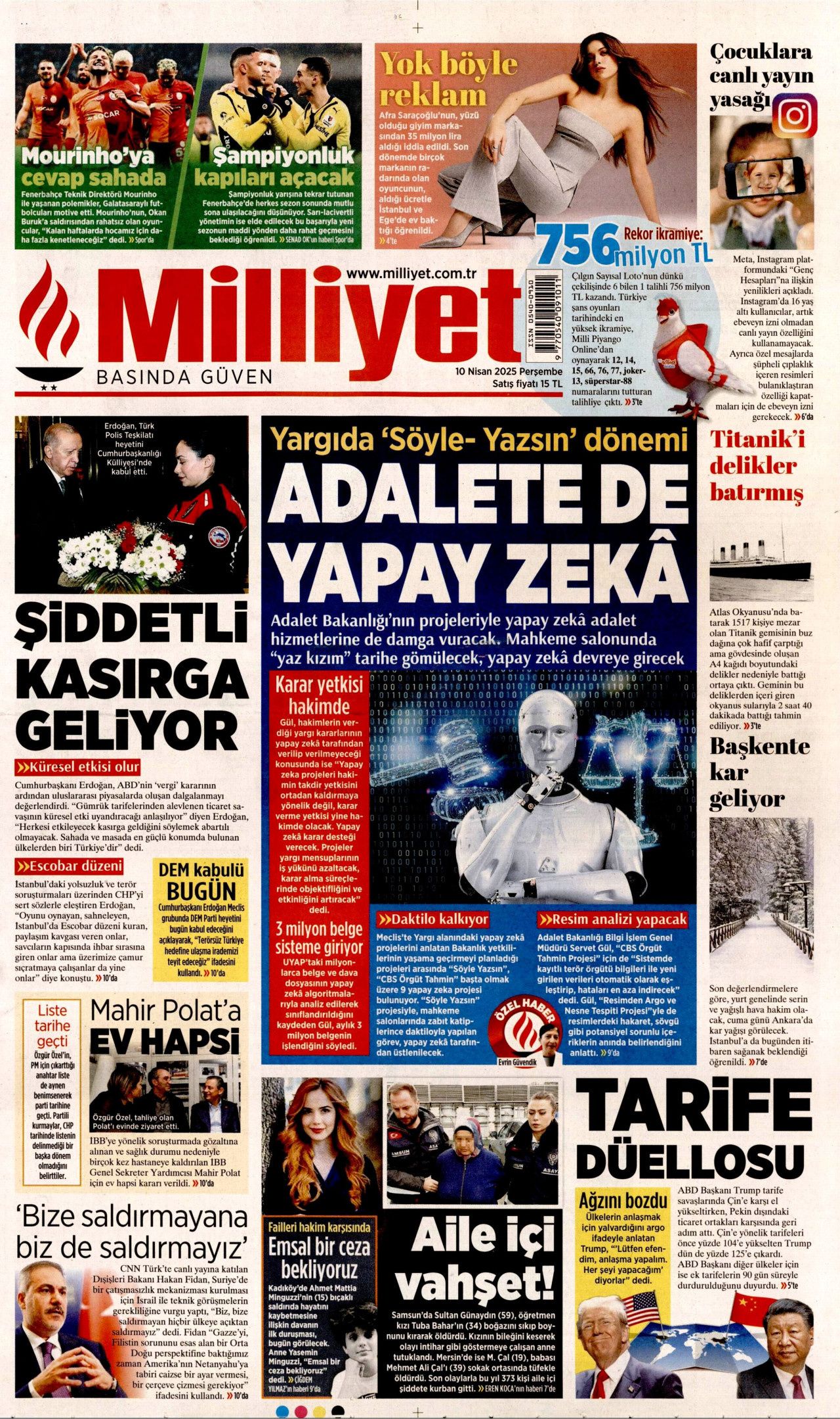 Ayrıcalıklı bu kişiler kim? Grand Kartalkaya faciasında korkunç iddia! 10 Nisan Perşembe gazete manşetleri 9